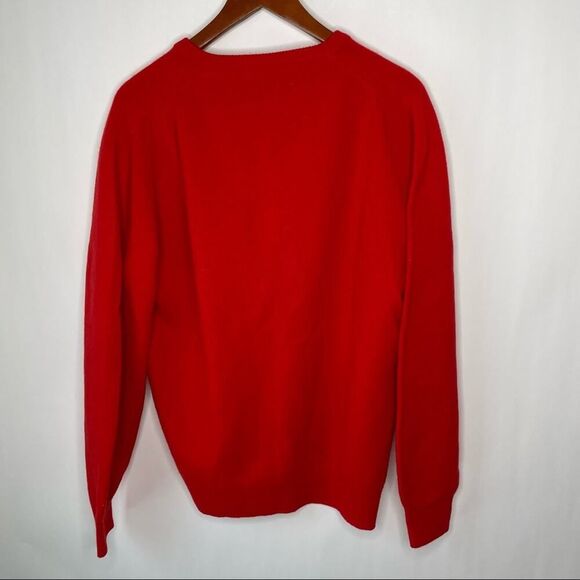 VINTAGE Men's Dunbrae V Neck PGA Lambswool Sweater. sz Large #EE - Picture 2 of 10